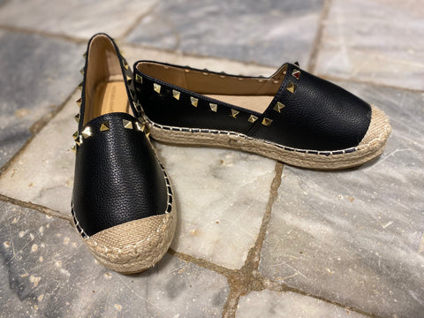 Kylie Black Espadrilles